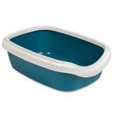Туалет для котів Comfort з бортиками 41х30х13.5 см ультрамирин Природа