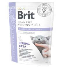 Сухий корм для котів зі шлунково-кишковими розладами GF VetDiets Cat Gastrointestinal c оселедцем і горохом 400 г Brit Care