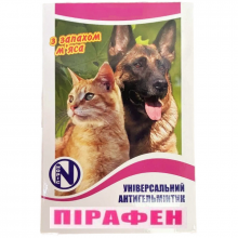 Таблетки для собак и котов Пирафен антигельментик широкого спектра действия №1 Норис