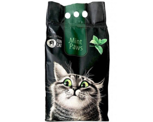 Наполнитель для кошачьего туалета Mint Paws зерновой с ароматом мяты 5 л 2,8 кг Fun Cat