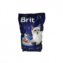 Корм для стерилизованных котов Брит ягненок Brit Преміум Бай Нейчер Кет Стерилайз 1,5 кг	