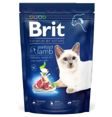 Сухий корм для стерилізованих котів Cat Sterilized Lamb з ягнятком 1,5 кг Brit Premium