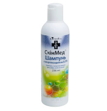 Шампунь для собак котів і коней SkinMed Chlorhexidin 0,5% від шкірних інфекцій бактеріальної етіології 236 мл Cymedica