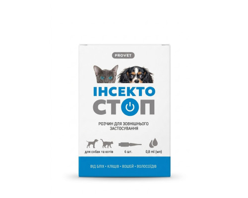 Краплі Інсектостоп ProVet для котів та собак № 6 Природа