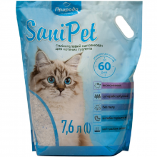 Наполнитель для кошачьих туалетов Sani Pet силикагелевый 7.6 л Природа