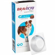 Таблетка від бліх і кліщів Бравекто для собак 20-40 кг №1 MSD AH