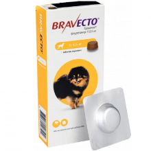 Bravecto (Бравекто) Таблетки від бліх та кліщів для собак вагою від 2-4,5 кг