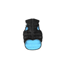 Курточка для собак маленьких порід двостороння чорно-блакитна AiryVest XS 30 Collar