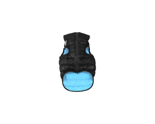 Курточка для собак маленьких пород двусторонняя черно-голубая AiryVest XS 30 Collar