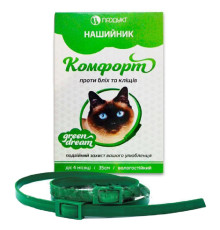 Комфорт Грін Дрім нашийник інсектоакарицидний 35 см для котів Продукт