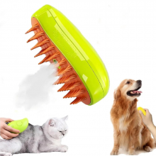 Парова щітка масажер спрей 3 в 1 Pet Spray Massage Brush USB для вичісування собак і котів з паровим розпилювачем 