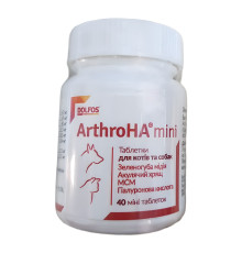 Таблетки Dolfos Arthro HA мini для лікування суглобів у котів та собак дрібних порід №40 Dolfos