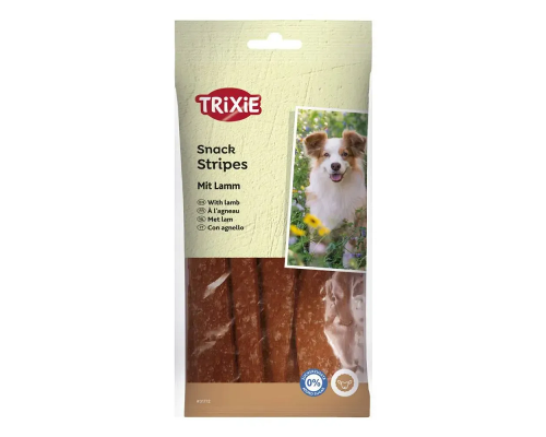 Ласощі для собак Stripes Палички з ягням 100 г Trixie 31772