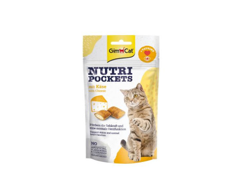 Лакомство для котов Nutri Pockets  Сыр+Таурин 60г G-419329/400716