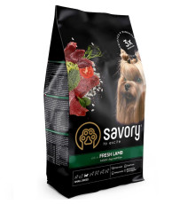 Сухий корм для собак малих порід Small Breeds rich in Fresh Lamb зі свіжим м'ясом ягняти 1 кг Savory