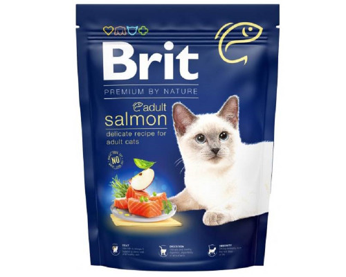 Сухой корм для кошек Cat Adult Salmon с лососем 300 г Brit Premium