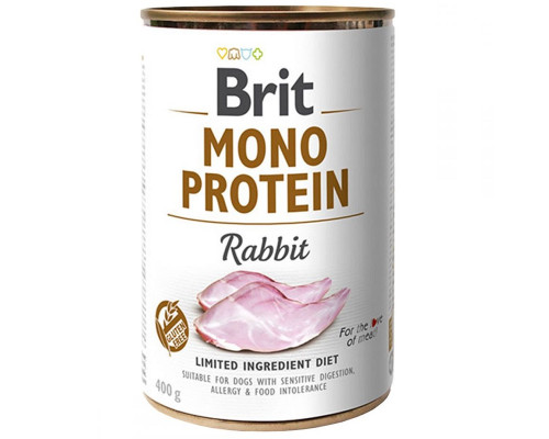 Корм для собак із чутливим травленням Mono Protein Dog з кроликом 400 г Brit