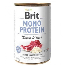 Корм для собак з чутливим травленням Mono Protein Dog з ягнятком та рисом 400 г Brit