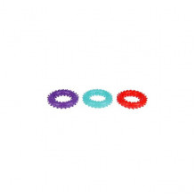 Игрушка резиновая Кольцо цветное 4 до 8 см для собак