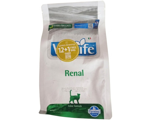 Влажный корм для котов Фармина Farmina Vet Life Renal диет. питание поддержание функций почек 400 г