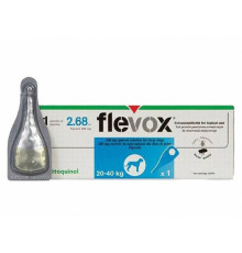 Краплі Флевокс Flevox для собак 20-40 кг 268 мг №1 Vetoquinol