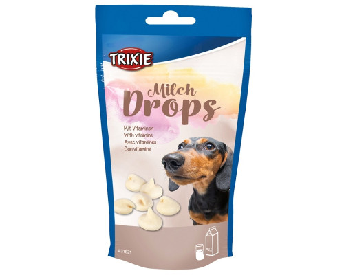 Лакомства для собак Milk Drops витаминизированные дропсы с молоком 75 г ТХ-31621 Trixie