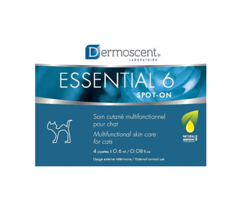 Dermoscent Essential-6 spot-on №4 капли для котов уход за кожей и шерстью