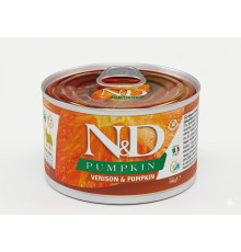 Вологий корм для собак FarminaN&D Grain Free VENISON & PUMPKIN MINI з олениною та гарбузом, 140 г 