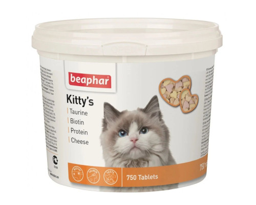 Лакомство для котов Kitty's Taurin Biotin с таурином и биотином №750 Beaphar