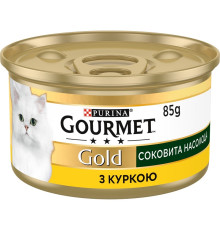 Корм для котів Gourmet Gold соковита насолода з куркою 85 г Purina