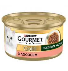 Корм для котів Gourmet Gold соковита насолода з лососем 85 г Purina
