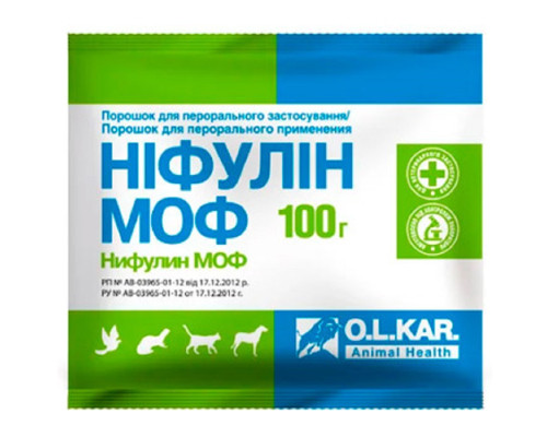 Порошок Ніфулін МОФ лікування шлунково-кишкових захворювань 100 г O.L.KAR