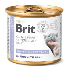Корм для котів із захворюваннями ШКТ Brit VetDiets з лососем та горохом 200 г Brit