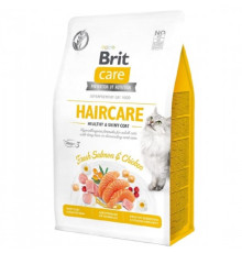 Корм для котів Haircare Healthy and Shiny Coat здорова шкіра та вовна 400 г Brit Care