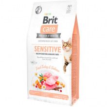 Корм для котов Брит д/привередливых Brit Care Cat GF Sensitive HDigestion and Delicate Taste 0,4кг 