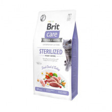 Корм для котов Брит контроль веса д/стерилизованных Brit Care Cat GF Sterilized Weight Contro 0,4кг 