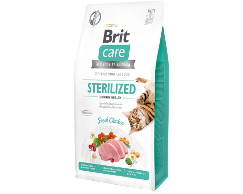 Корм для стерилизованых котов Cat GF Urinary с курицей 2 кг Brit Care