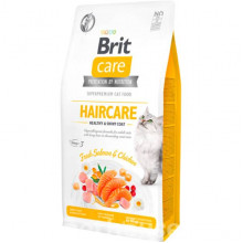 Корм для котов Брит здоровья кожи и шерсти Brit Care Cat GF Haircare Healthy and Shiny Coat 2кг 