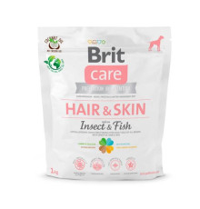 Корм для собак Брит с насекомыми и рыбой для кожи и шерсти Care Dog Insect Fish 1кг