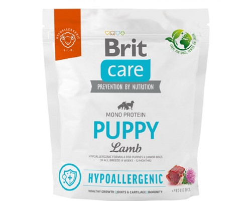 Сухой корм для щенков Dog Hypoallergenic Puppy с ягненком 1 кг Brit Care