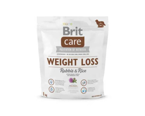 Корм для собак Брит с лишним весом Brit Care Weight Loss Rabbit and Rice 1кг