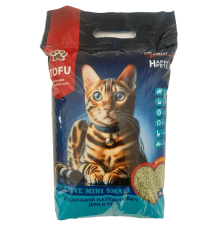 Наповнювач для котячих туалетів TOFU Happy Pets соєвий комкуючий з ароматом зеленого чаю 3 л Зоовектор