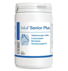 Таблетки для літніх собак Dolvit Senior Plus вітамінний комплекс із глюкозаміном 800 грам Dolfos 