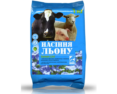 Семена льна профилактика и лечение заболеваний органов пищеварения 1 кг  O.L.KAR