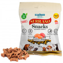 Лакомство для собак Serrano Snacks Dog Adult Salmon and Tuna с лососем и тунцом 100 г Mediterranean Natural