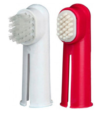 Набір для собак і котів Tooth Brush Set зубна та масажна насадка на палець 2 шт ТХ-2550 Trixie