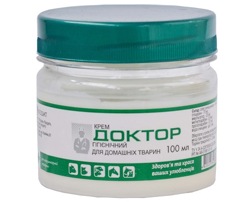 Крем Доктор в банке для ухода за кожей вымени 100 мл Продукт