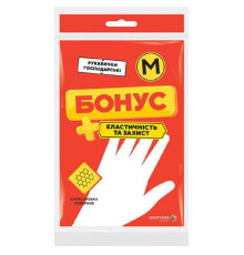 Рукавички гумові універсальні Бонус Економ розмір М Biosphere