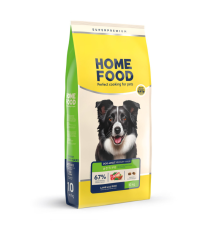 Корм для собак DOG ADULT MEDIUM/MAXI для активних собак і юніорів Ягнятина з рисом Ваговий ціна за 1 кг Home Food 