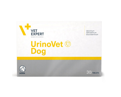 Таблетки для собак UrinoVet Dog для поддержания мочевыделительной функции №30 VetExpert
